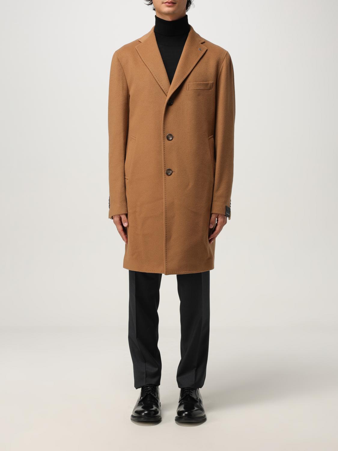 Tagliatore Cashmere Coat Featuring Notched Lapel In Brown