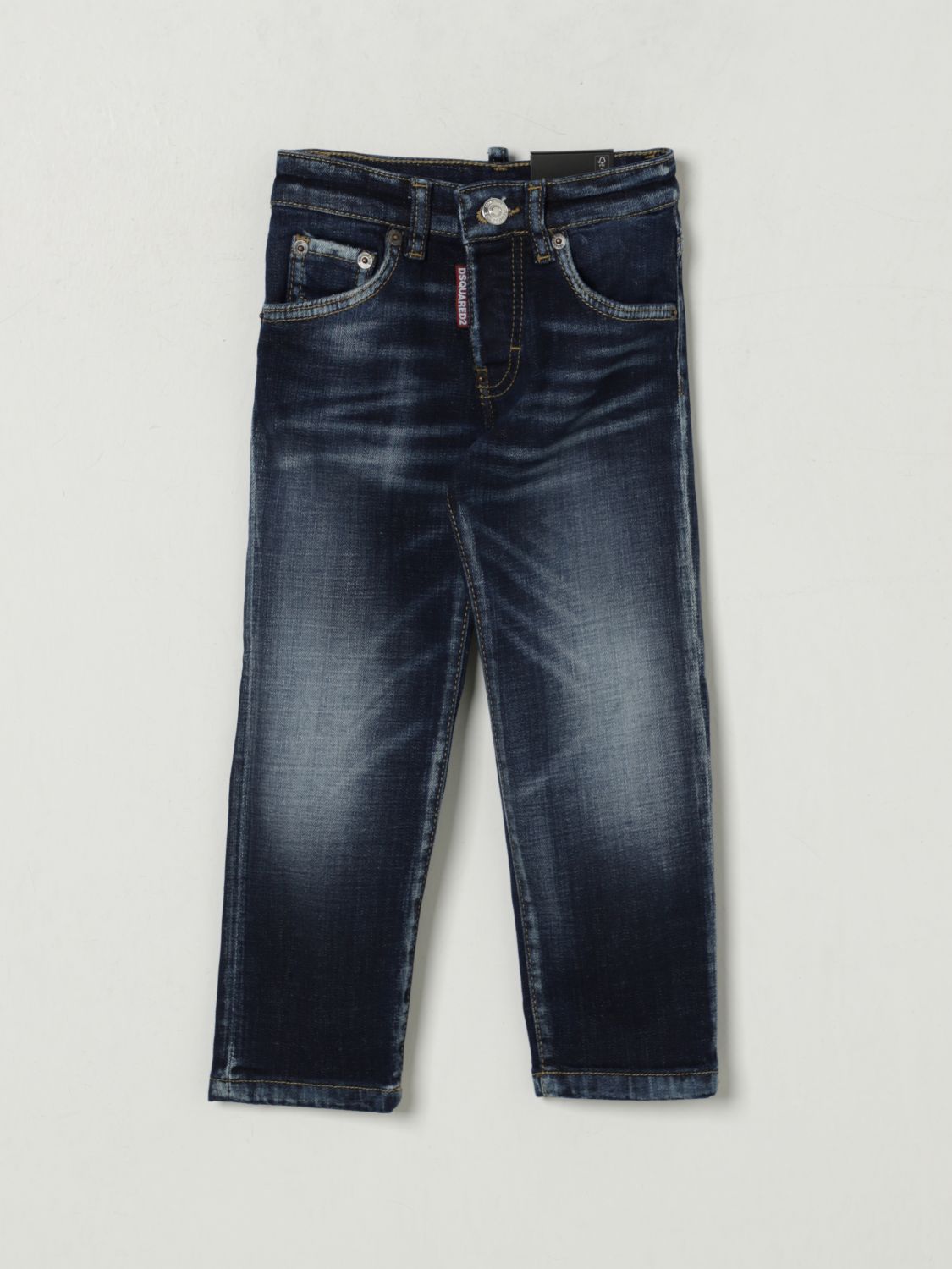 Dsquared2 Jeans Kids Color Denim In Blue