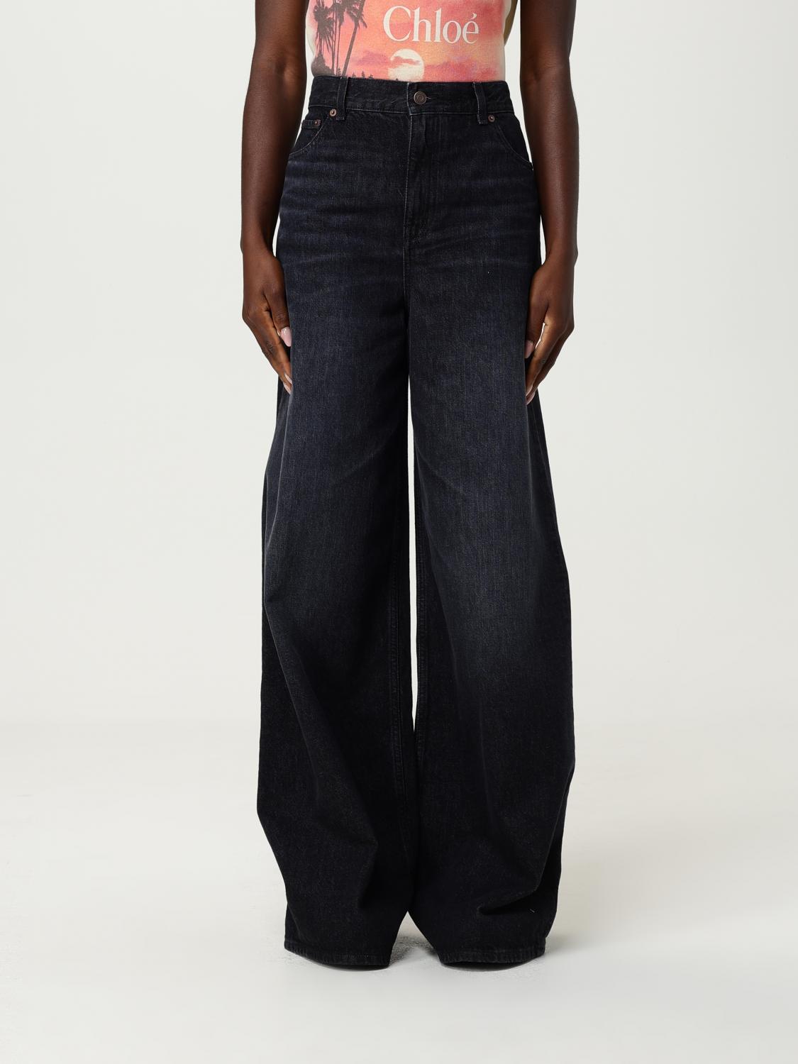 Chloé Loose Black Washed Jeans