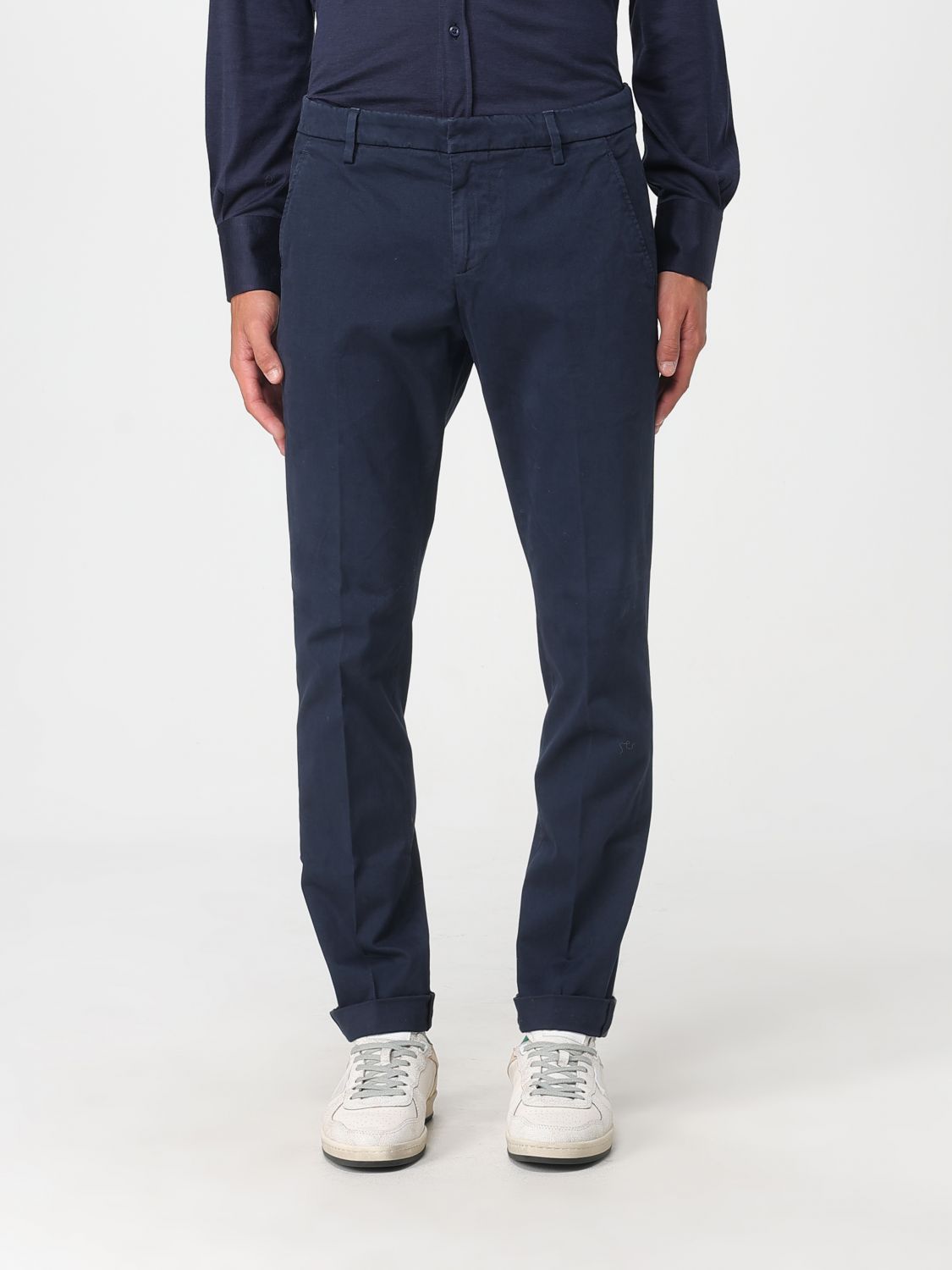 Dondup Pants Men Color Beige In Blue