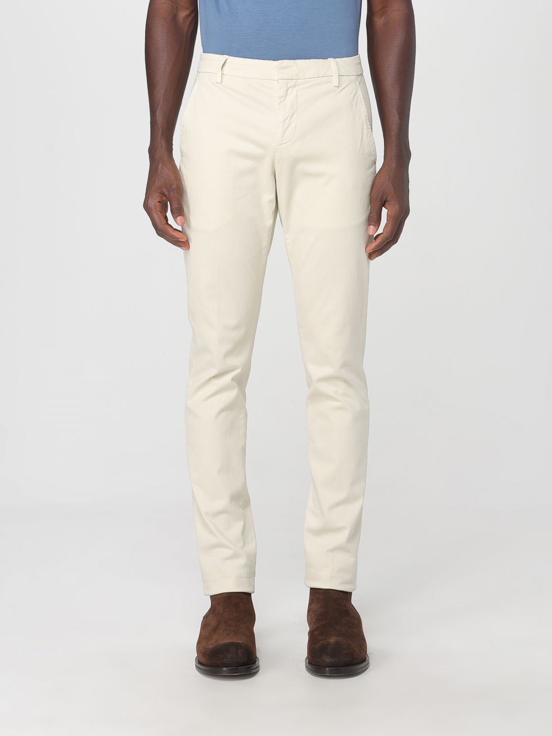 Dondup Pants  Men Color Ivory In White