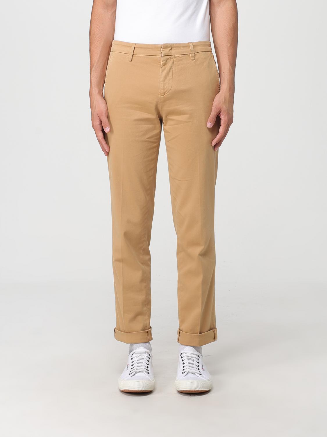 Dondup Pants  Men Color Cocoa In Animal Print