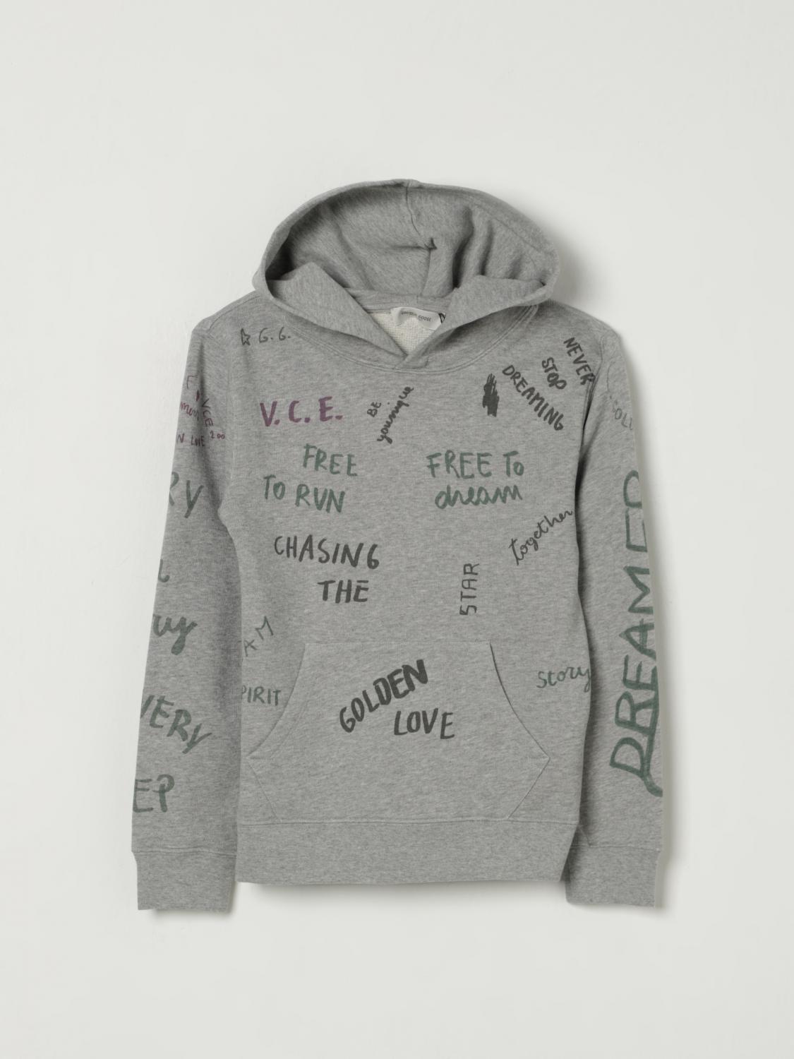 Golden Goose Sweater Kids Color Grey In Gray