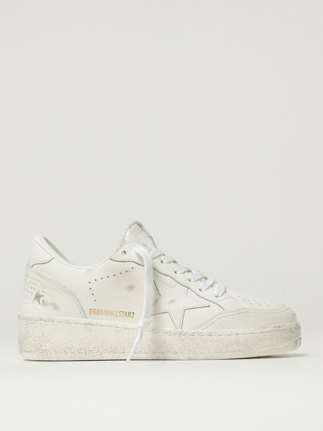 Golden Goose Pure Star Leather Low-top Sneakers In White