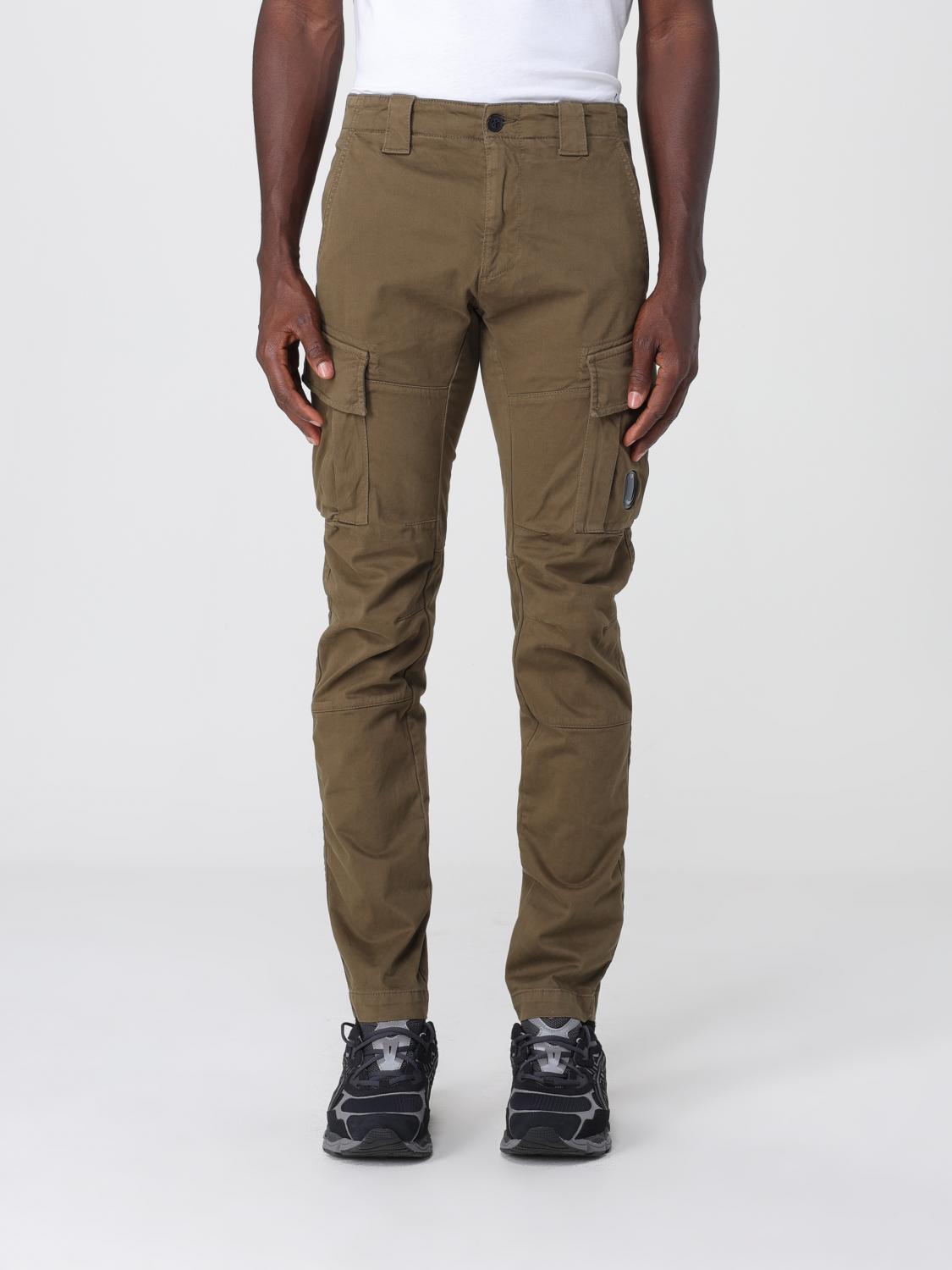 C.p. Company Mens Stretch Satin Cargo Pants In Green