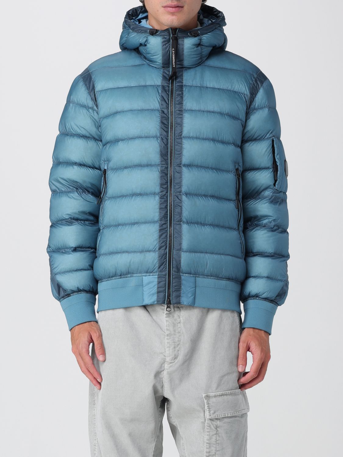 C.p. Company Matte Finish D.d. Shell Down Jacket In Blue