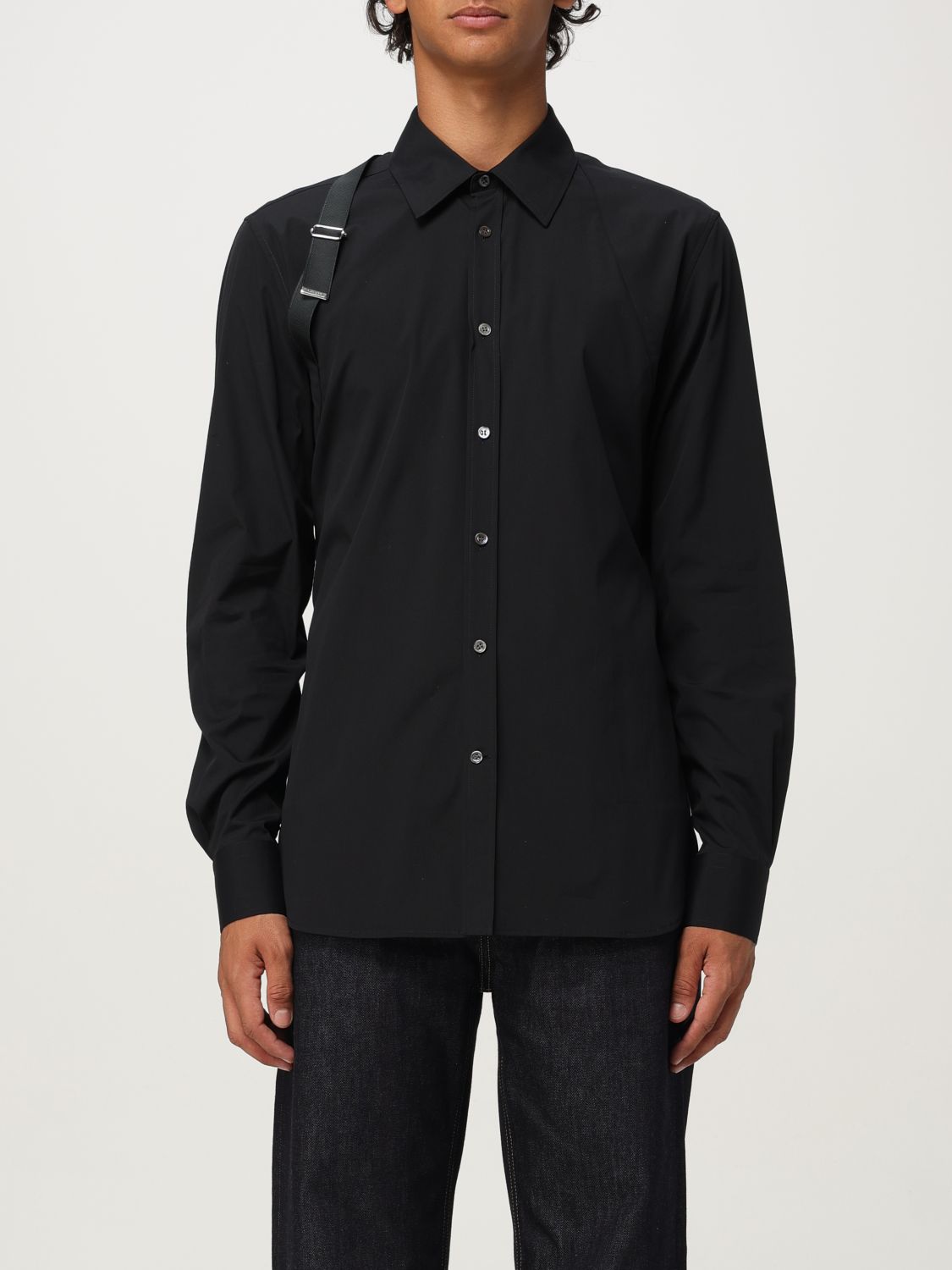 Alexander Mcqueen Shirt Mcqueen Men Color Black In Black