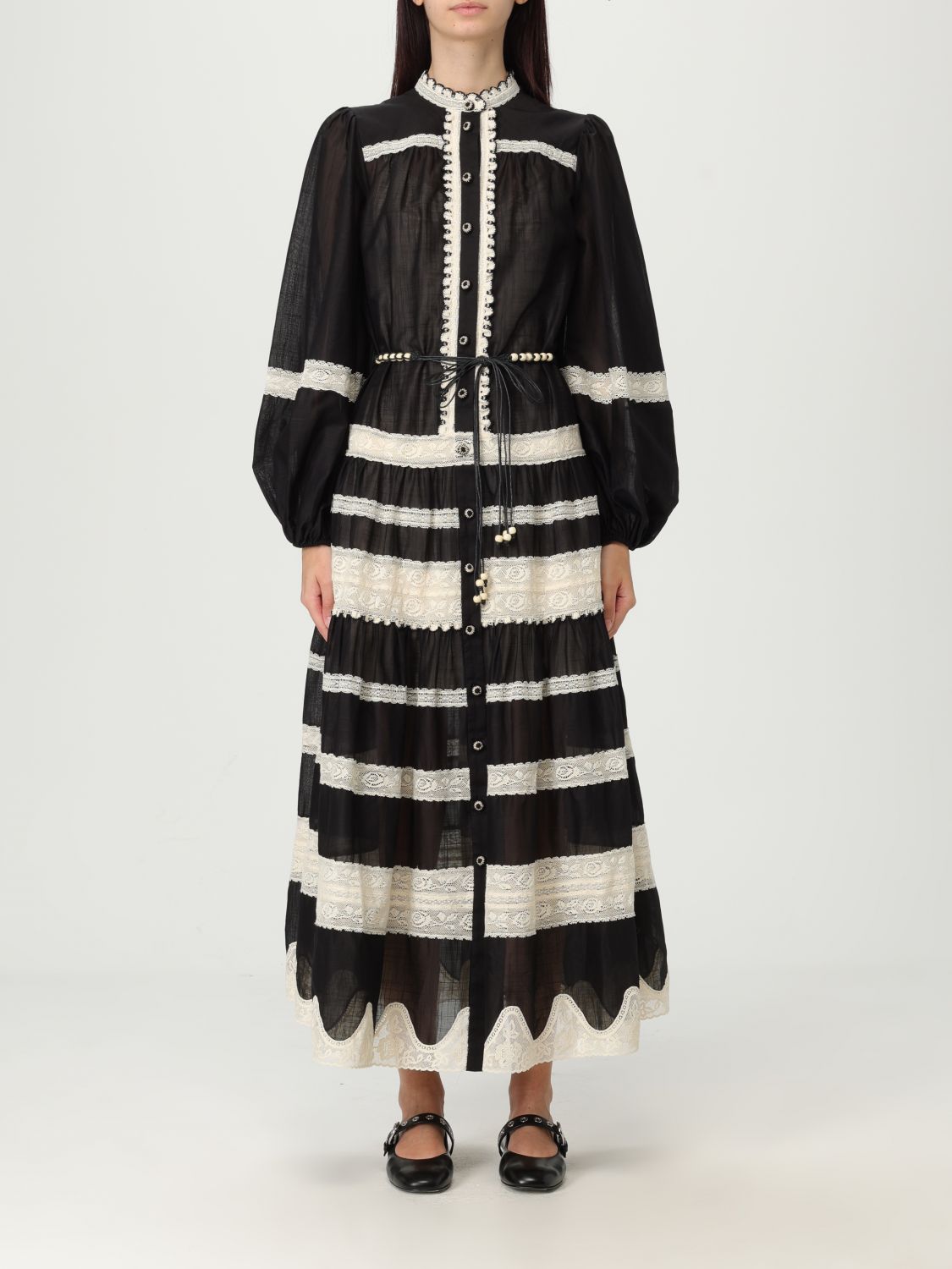 Zimmermann Rhiannon Billow Maxi Dress In Black