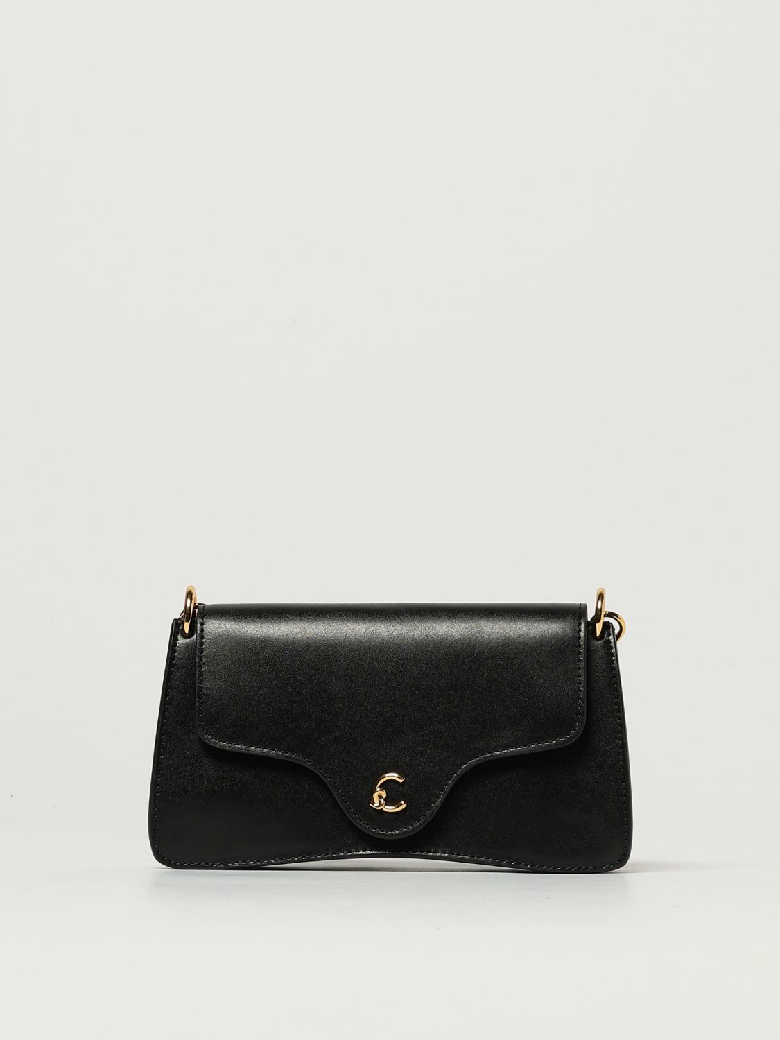 Coccinelle Versatile Shoulder Bag Adjustable Strap In Black