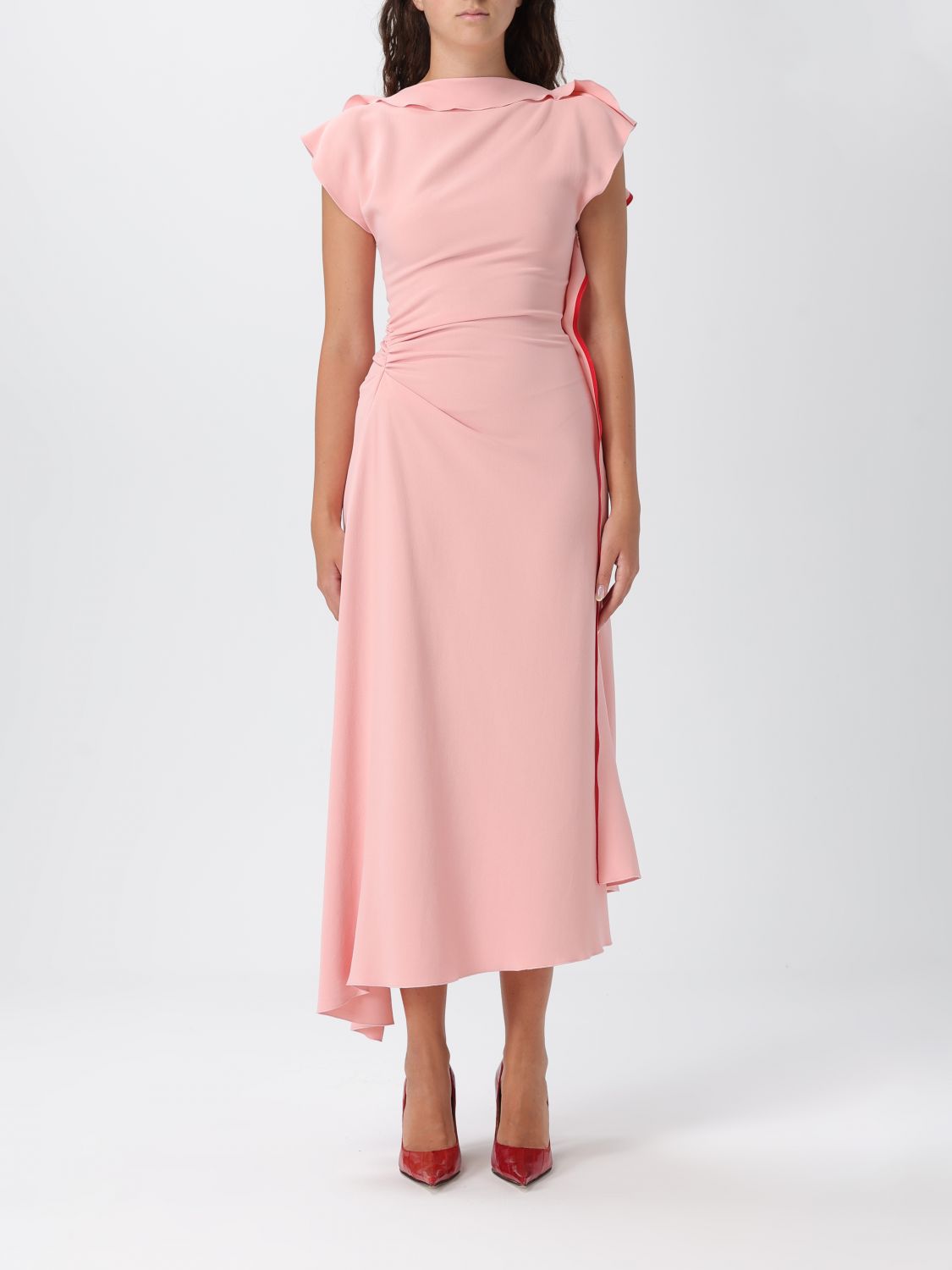 Victoria Beckham Sleeveless Evening Dress In Pink