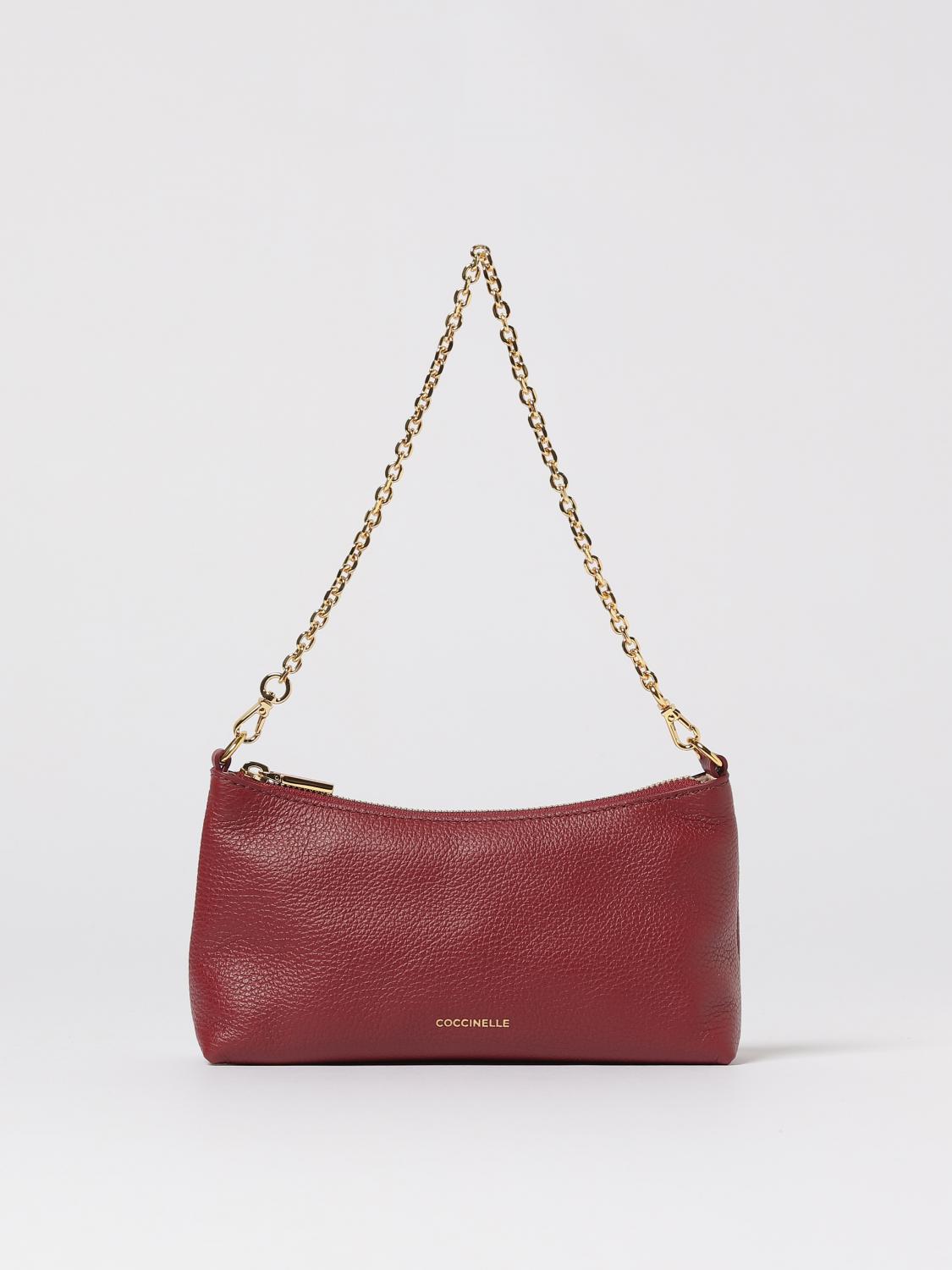 Coccinelle Aura Shoulder Bag In Red