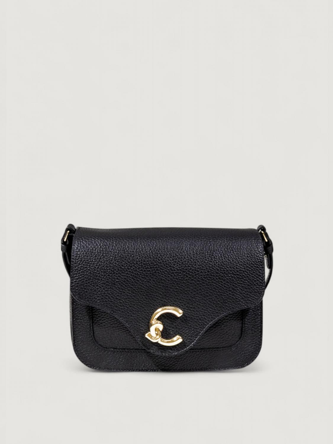 Coccinelle C-me Medium Shoulder Bag In Black