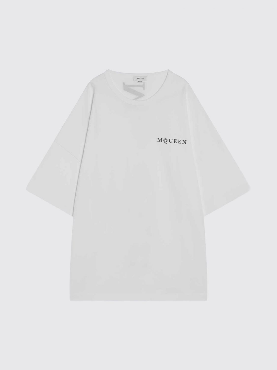 Alexander Mcqueen Alexander Mc Queen White Oversized T Shirt With Logo