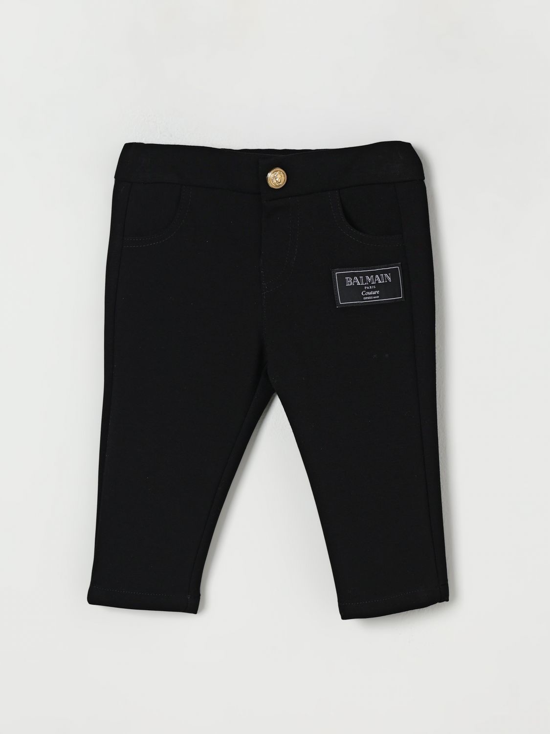 Balmain Pants Kids Color Black In Black