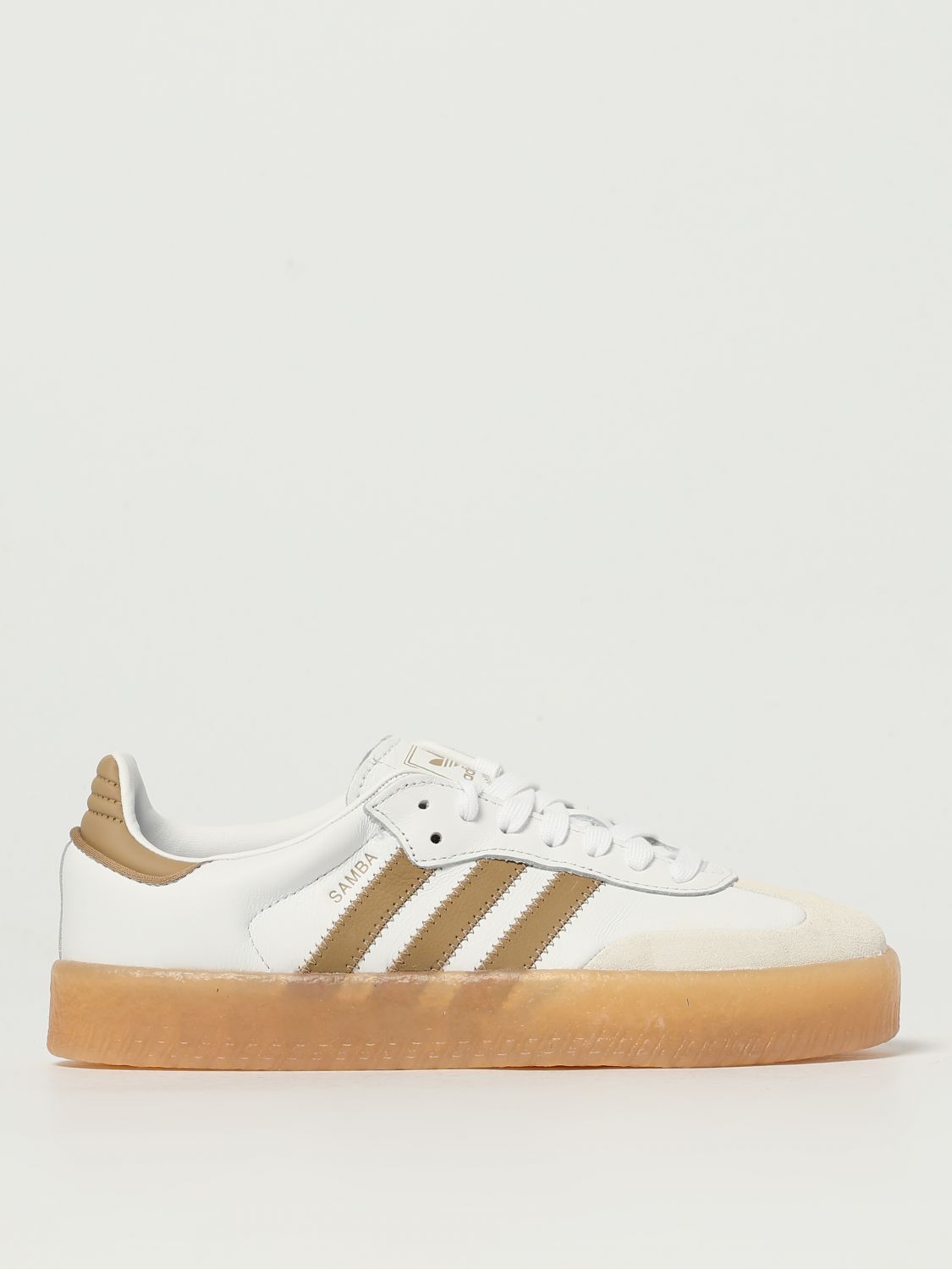 Adidas Originals Sambae Three-stripe Sneakers In White