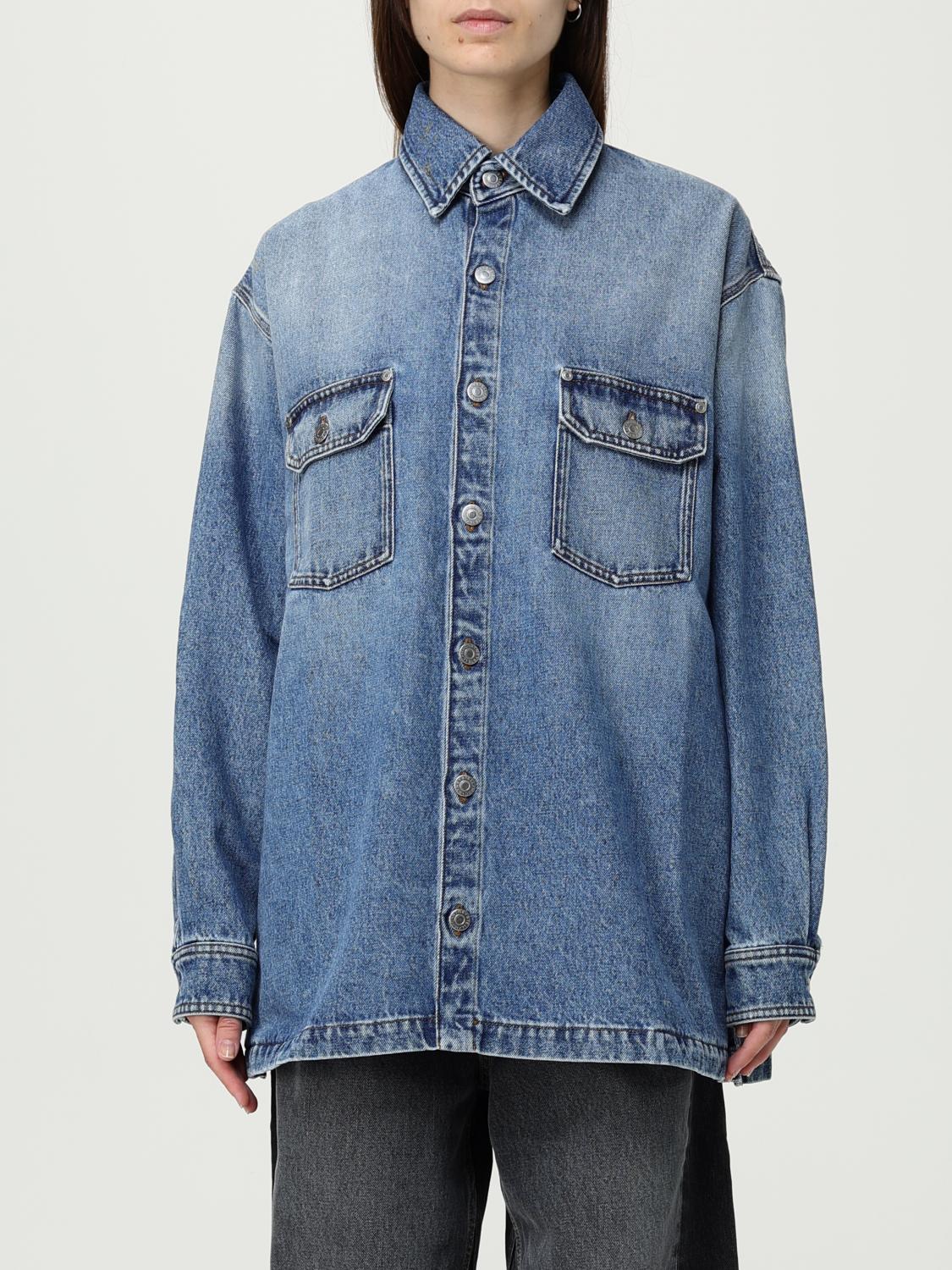 Stella Mccartney Denim Cotton Shirt In Blue