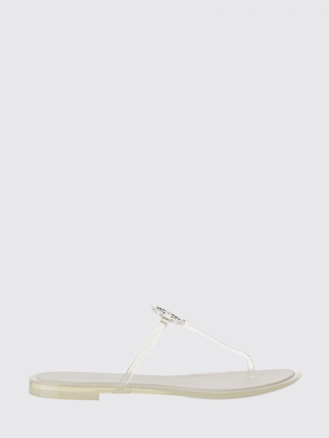 Tory Burch Mini Miller Flat Thong Sandals In Gray