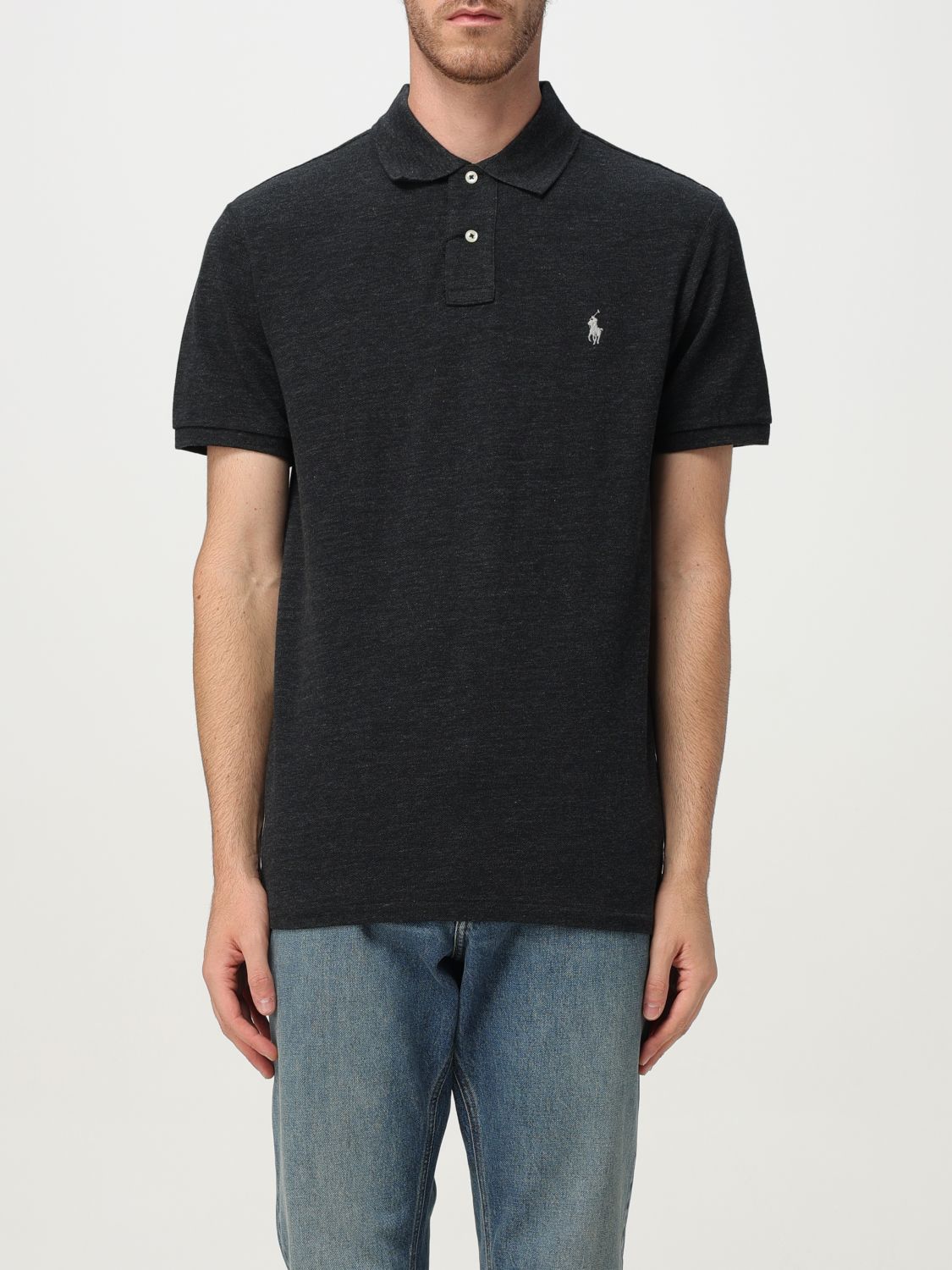 Polo Ralph Lauren Polo Pony-embroidered Polo Shirt In Black