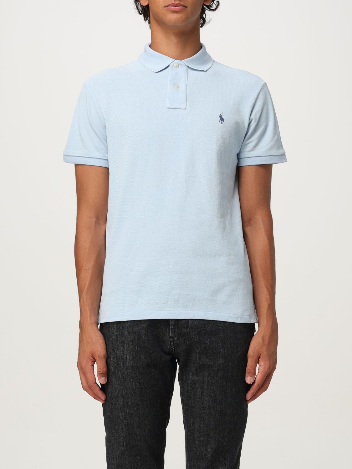 Polo Ralph Lauren New Custom Slim Polo Shirt In Blue