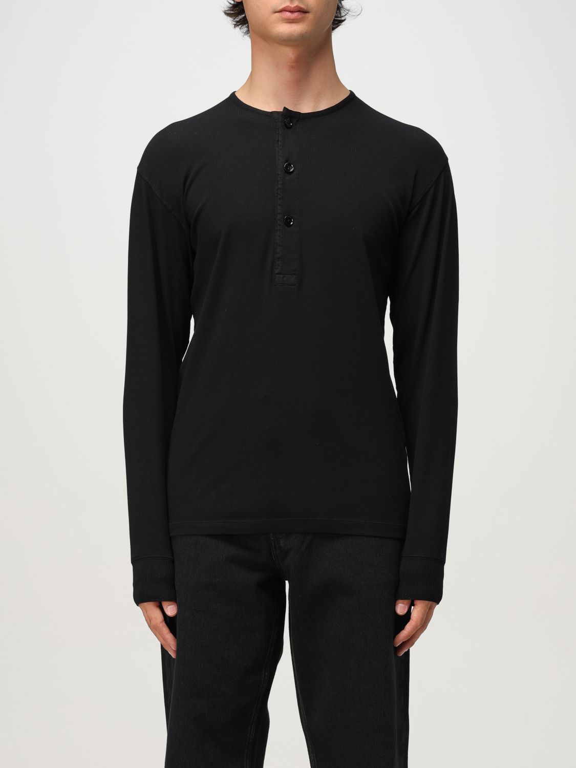 Tom Ford Long-sleeved T-shirt In Blue