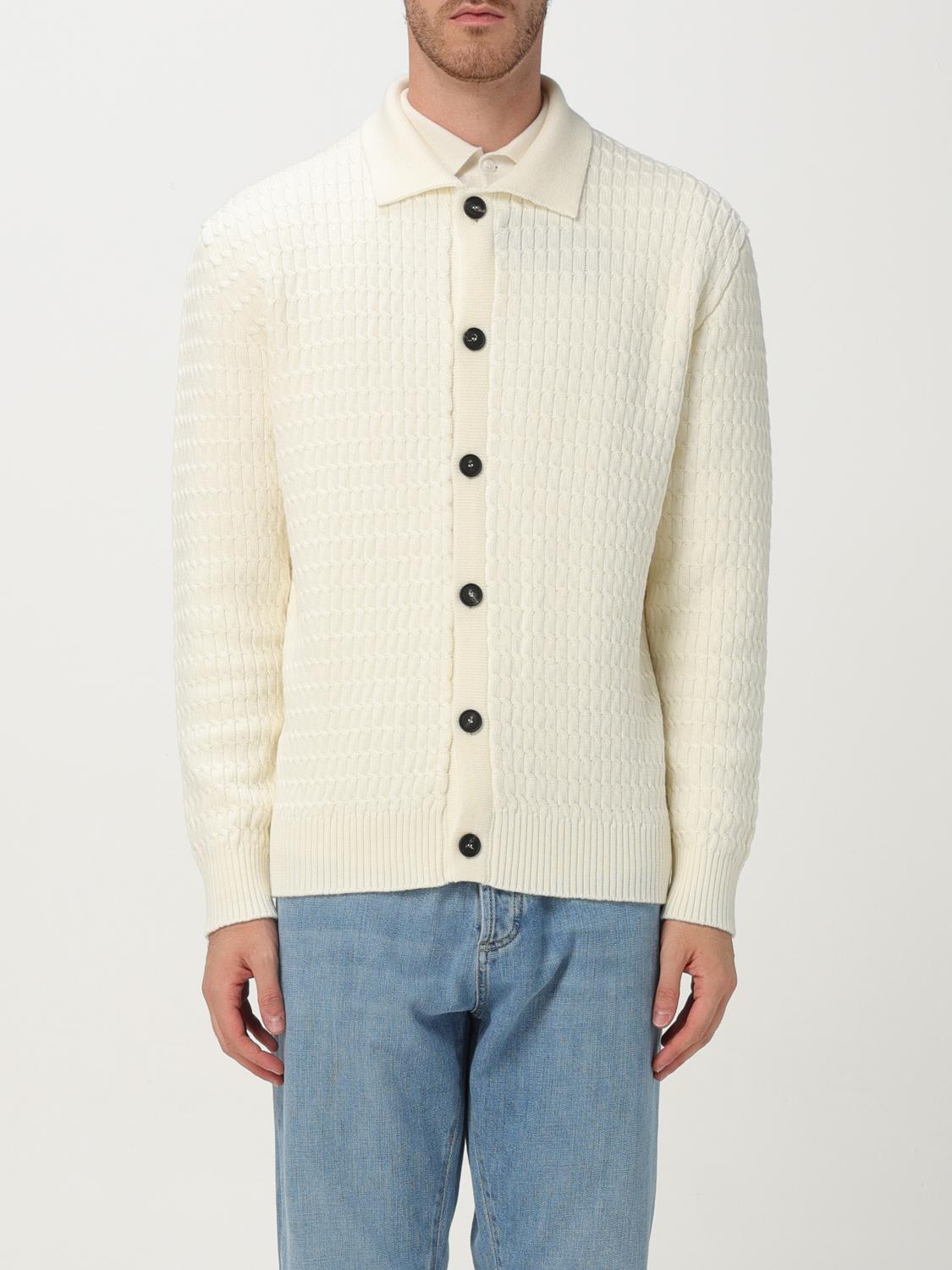 Tagliatore Cable-knit Cardigan In Gold