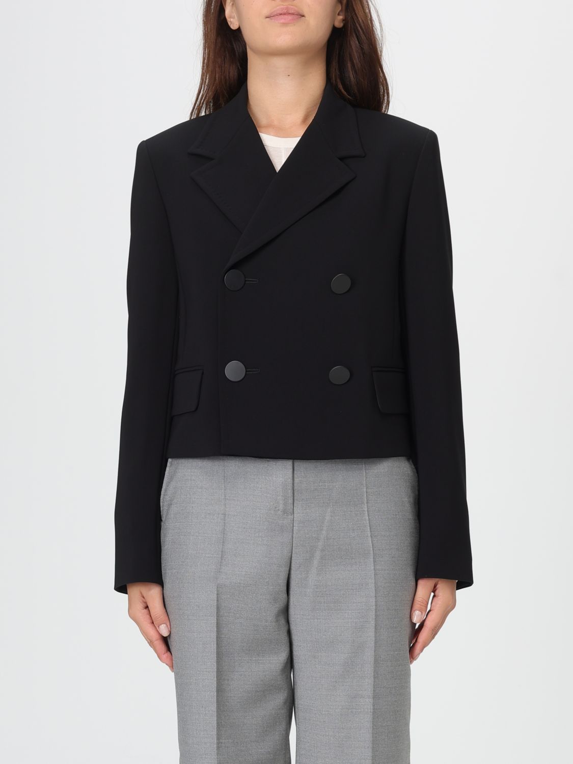 Max Mara Blazer Woman Studio In Black