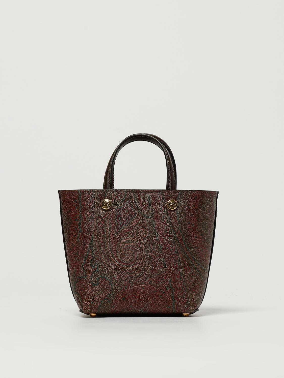 Borsa Essential Etro in cotone spalmato