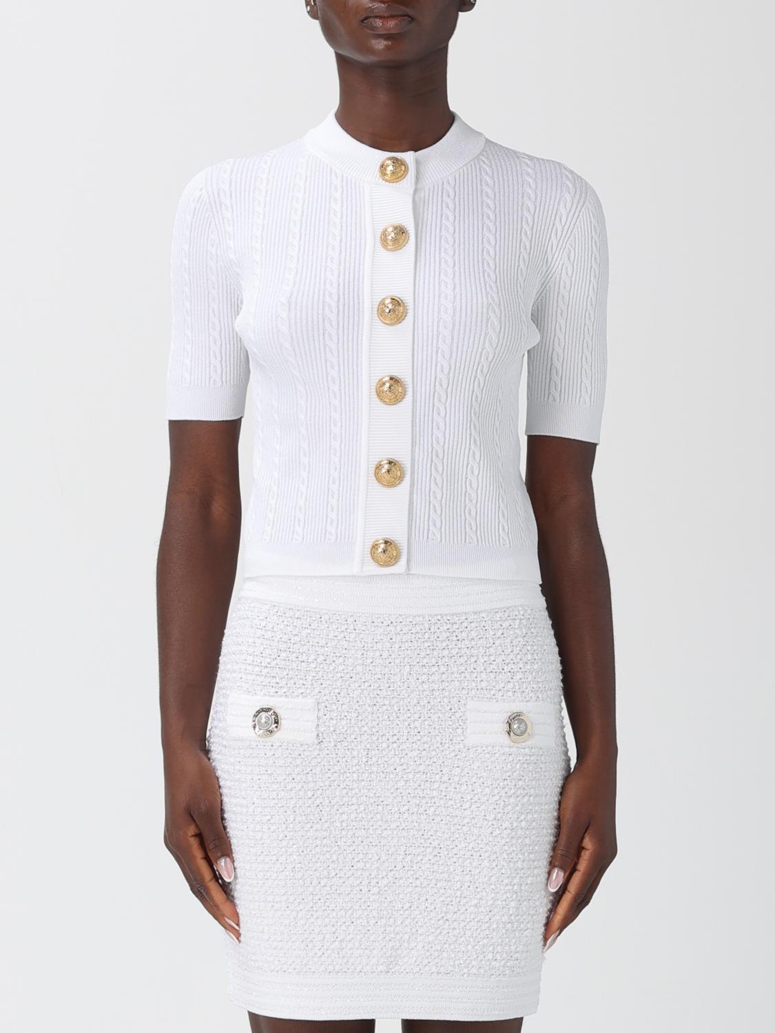 Balmain Sweater  Woman Color White In White