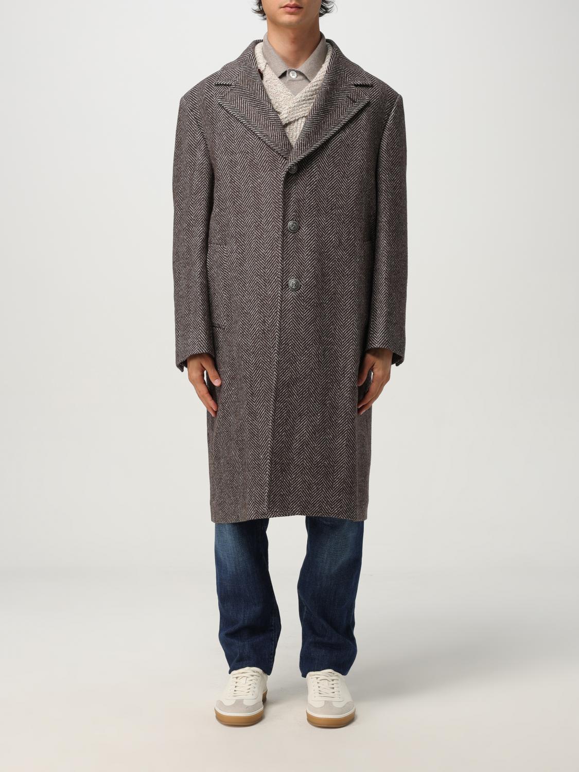 Brunello Cucinelli Coat  Men Color Brown In Gold