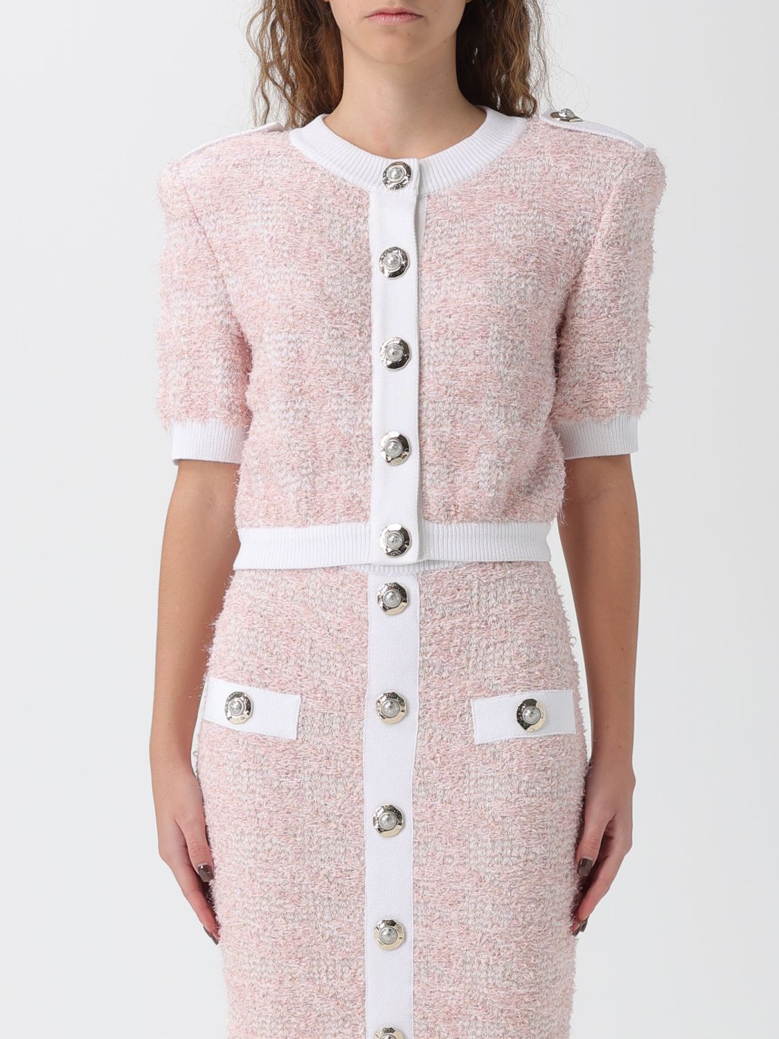 Balmain Sweater  Woman Color Pink In Pink