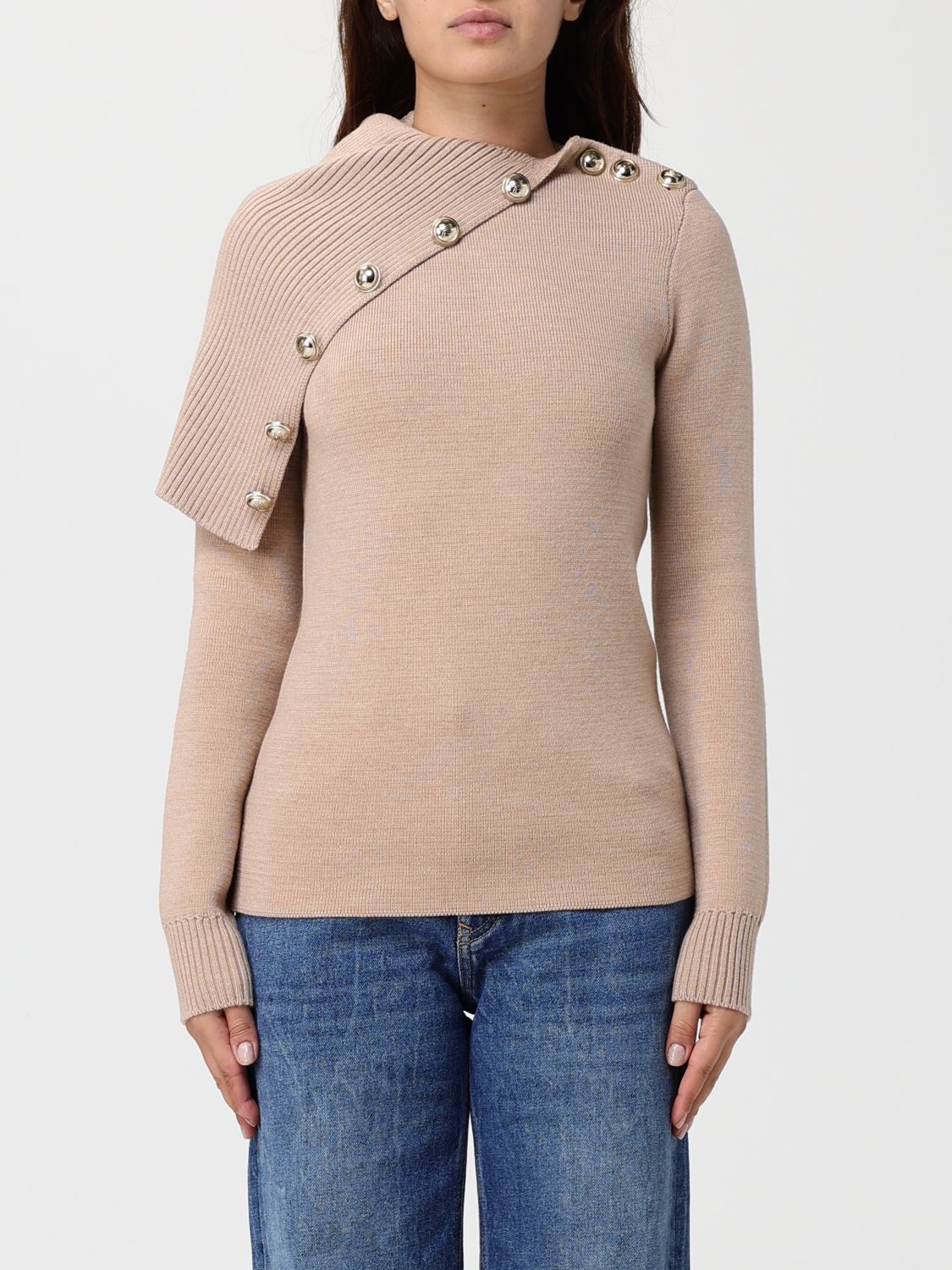Rabanne Sweater  Woman Color Beige In Neutral