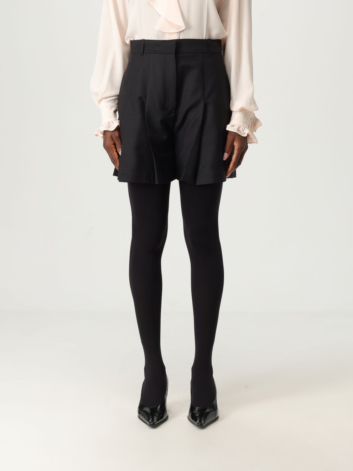 Alexander Mcqueen Short Mcqueen Woman Color Black In Black