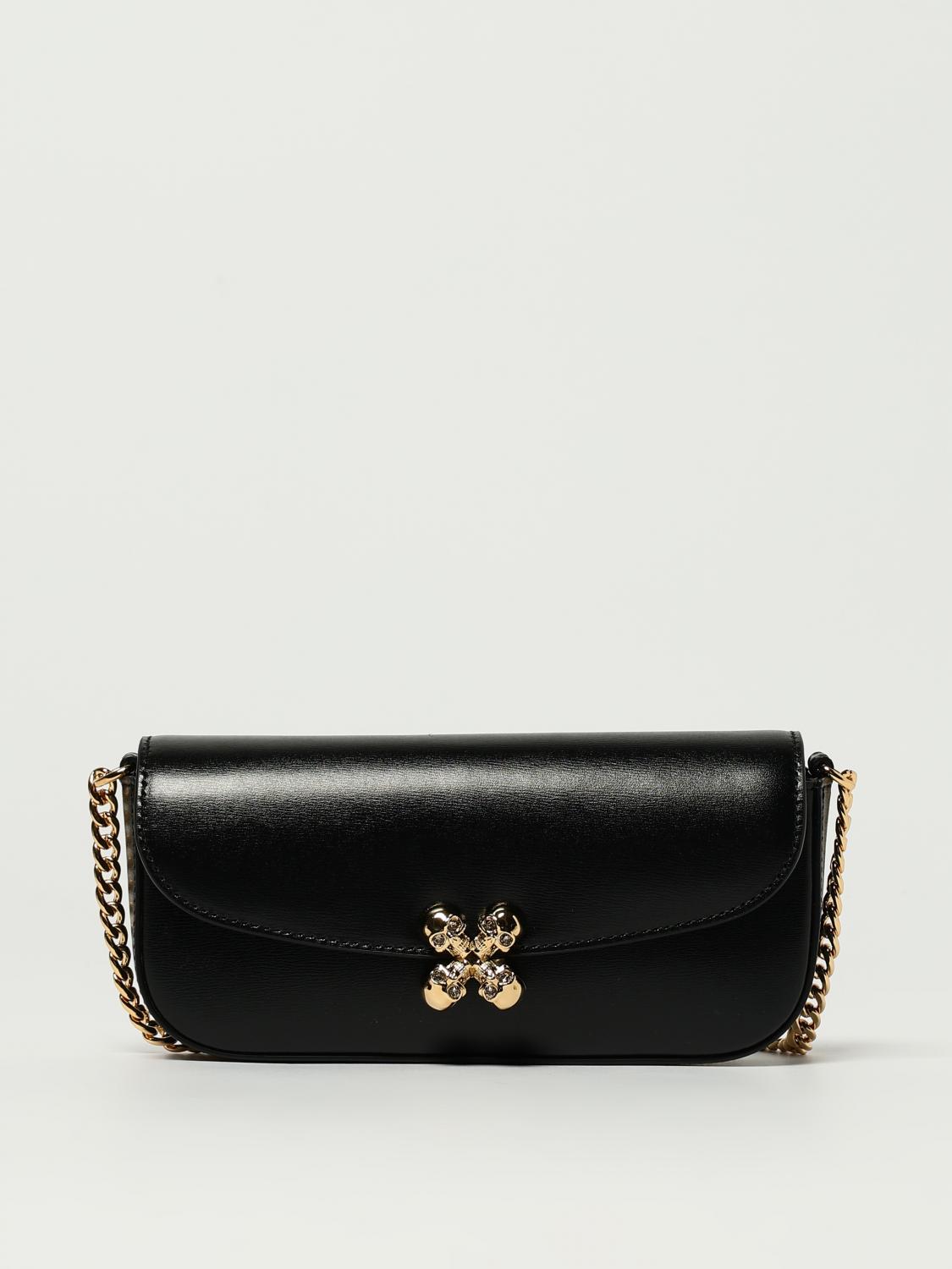 Alexander Mcqueen Crossbody Bags Mcqueen Woman Color Black In Black