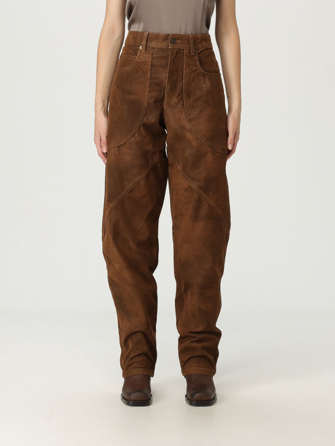 Isabel Marant Étoile Pants Isabel Marant Etoile Woman Color Brown In Brown