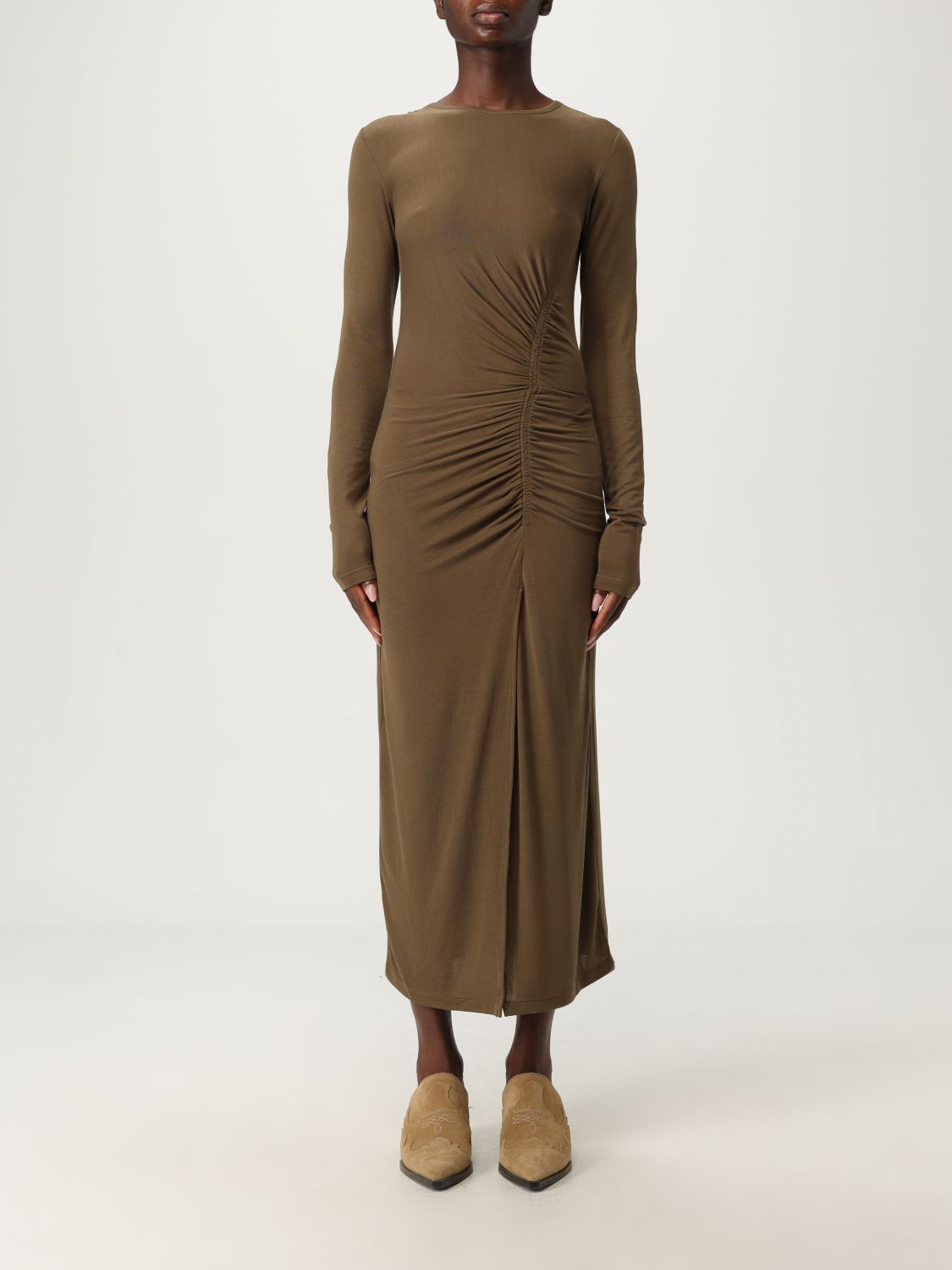 Isabel Marant Étoile Dress Isabel Marant Etoile Woman Color Kaki In Green
