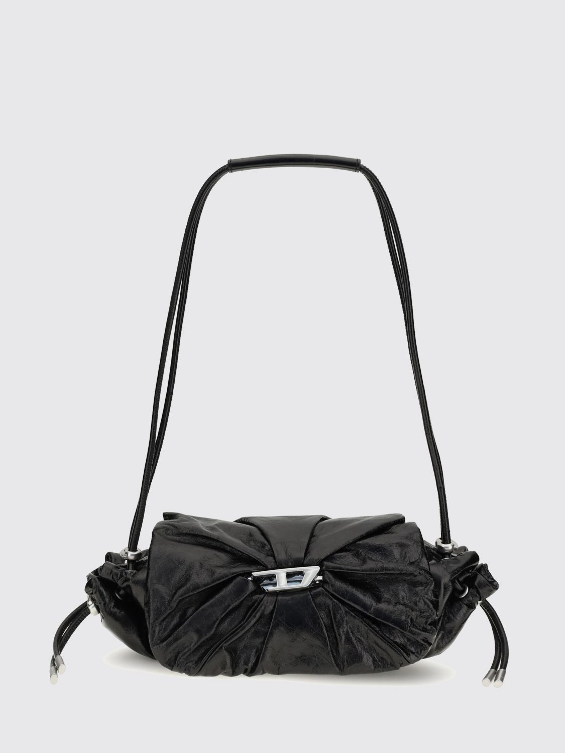 Diesel Shoulder Bag Scrunch-d Shoul In Black