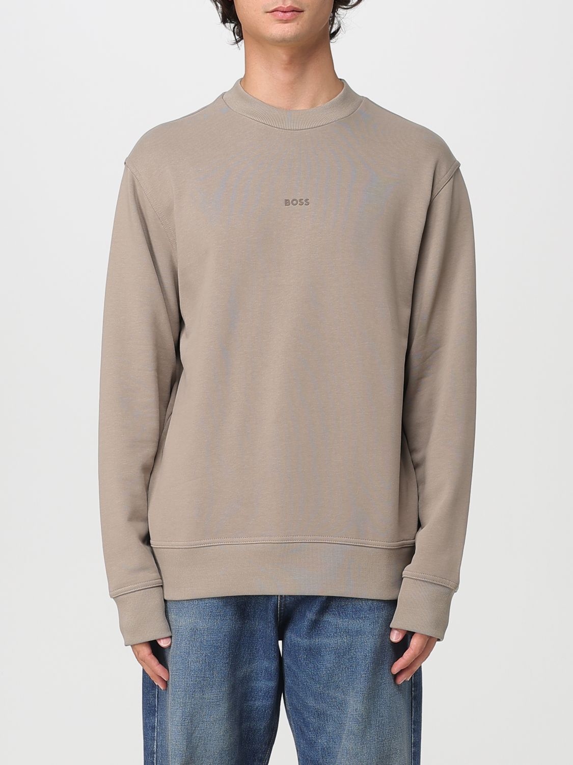 Hugo Boss Sweatshirt Boss Men Color Grass Green In Neutral