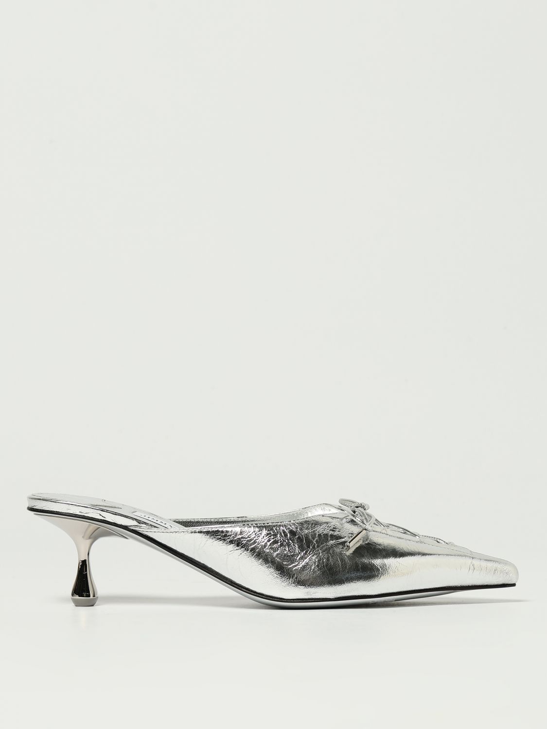 Jimmy Choo Flat Sandals Woman Color Silver In Silver