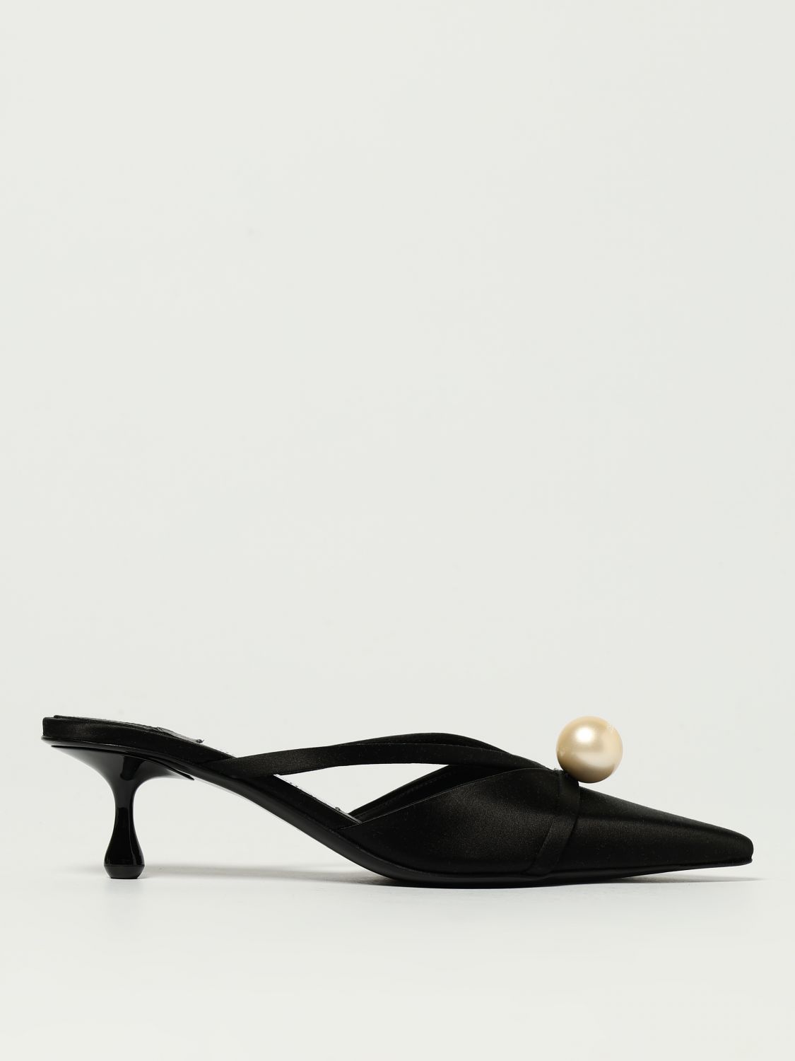 Jimmy Choo Flat Sandals Woman Color Black In Black