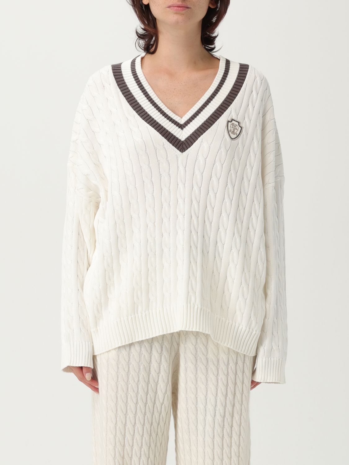 Brunello Cucinelli Sweater  Woman Color White In White