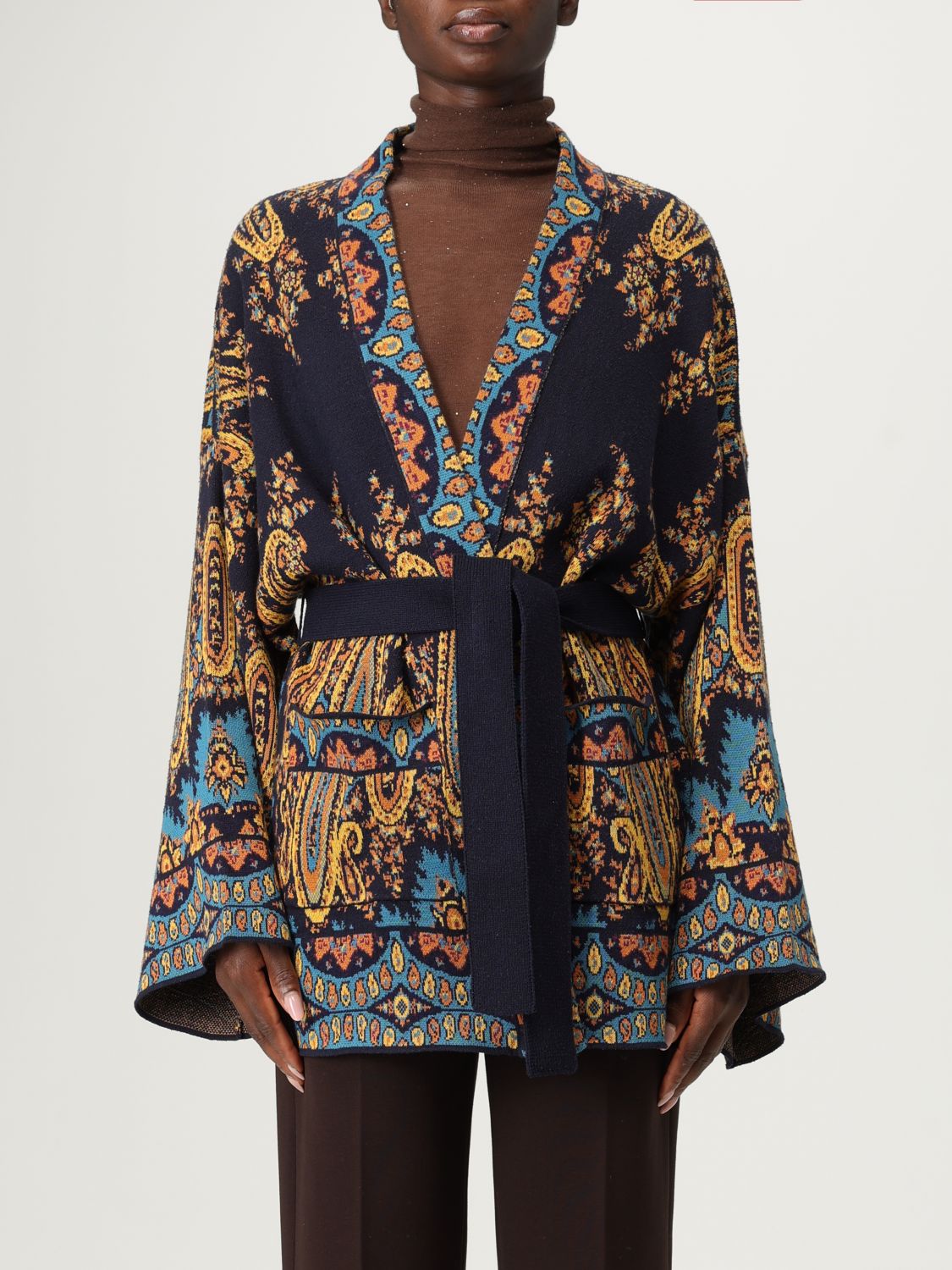 Etro Multicoloured Cardigan In Multi