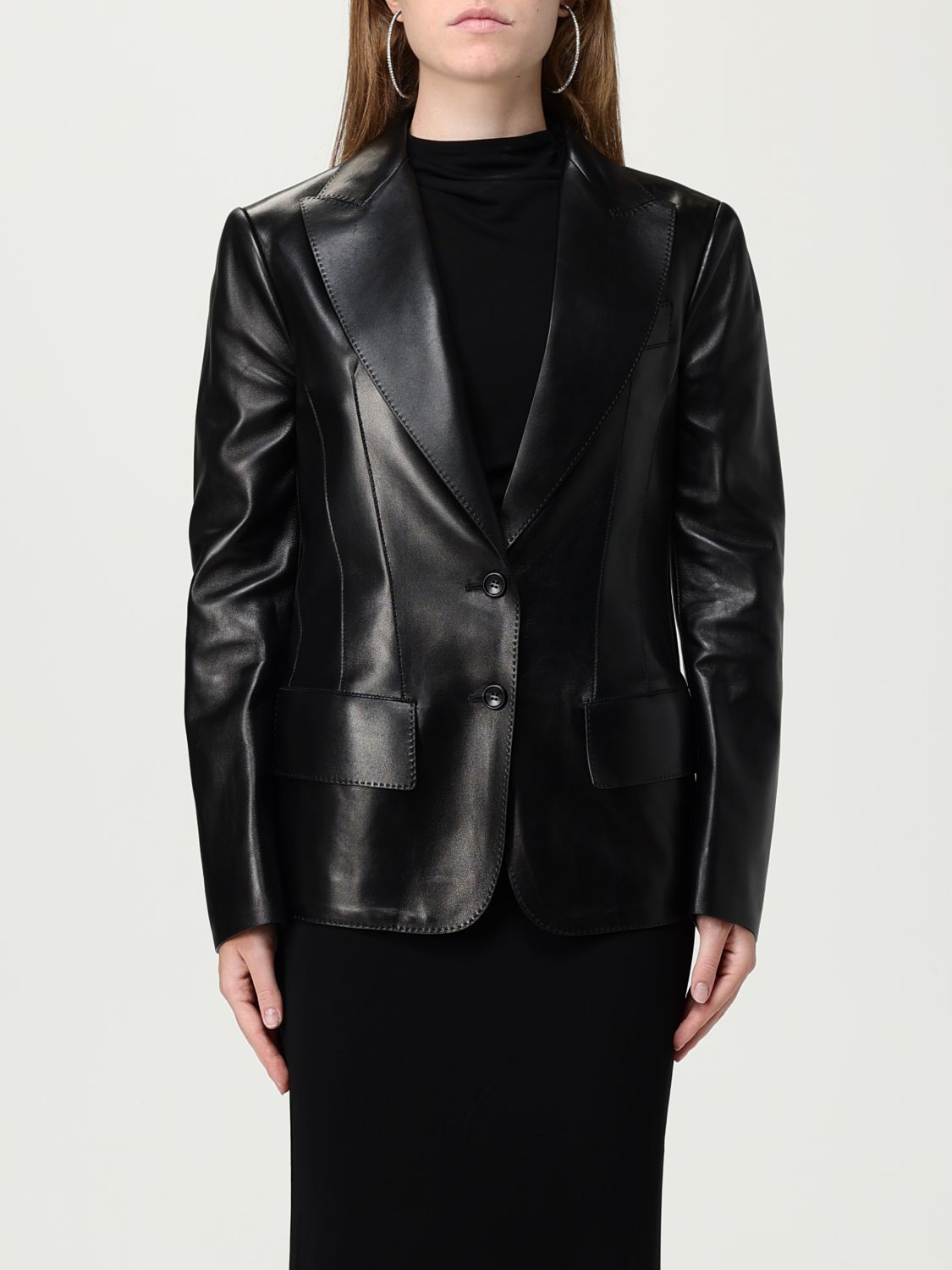 Tom Ford Blazer Woman Color Black In Black