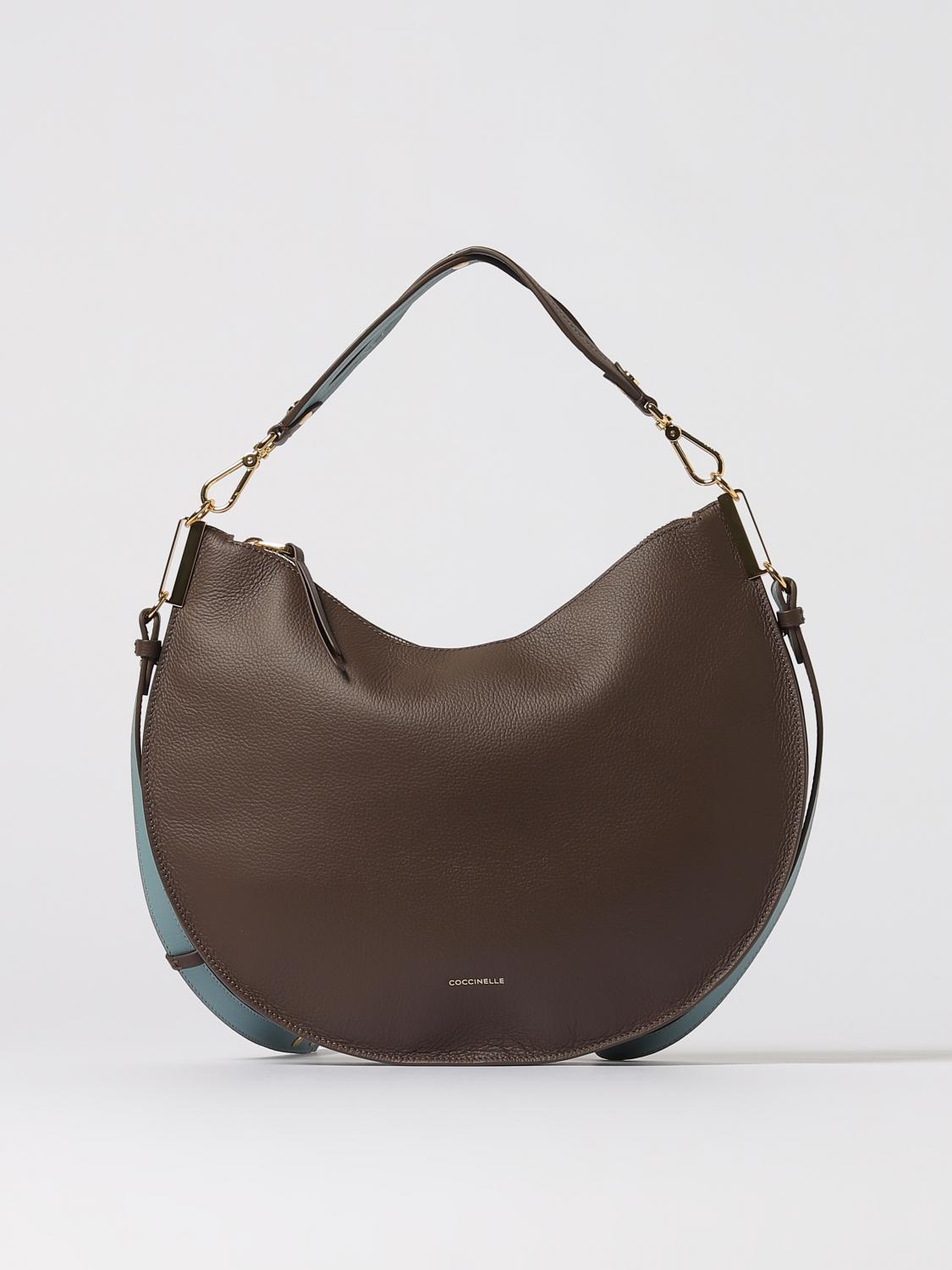 Coccinelle Shoulder Bag Woman Color Cocoa In Brown