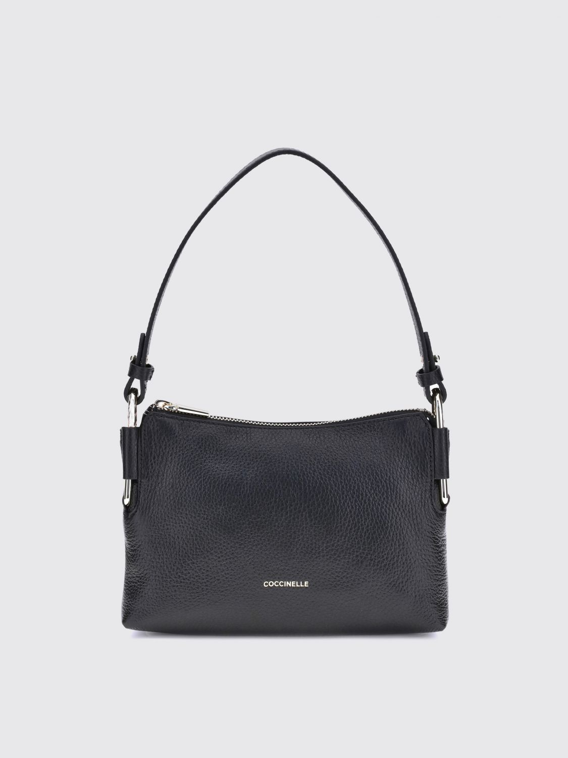 Coccinelle Rebekka Zip-fastening Top-handle Shoulder Bag In Black