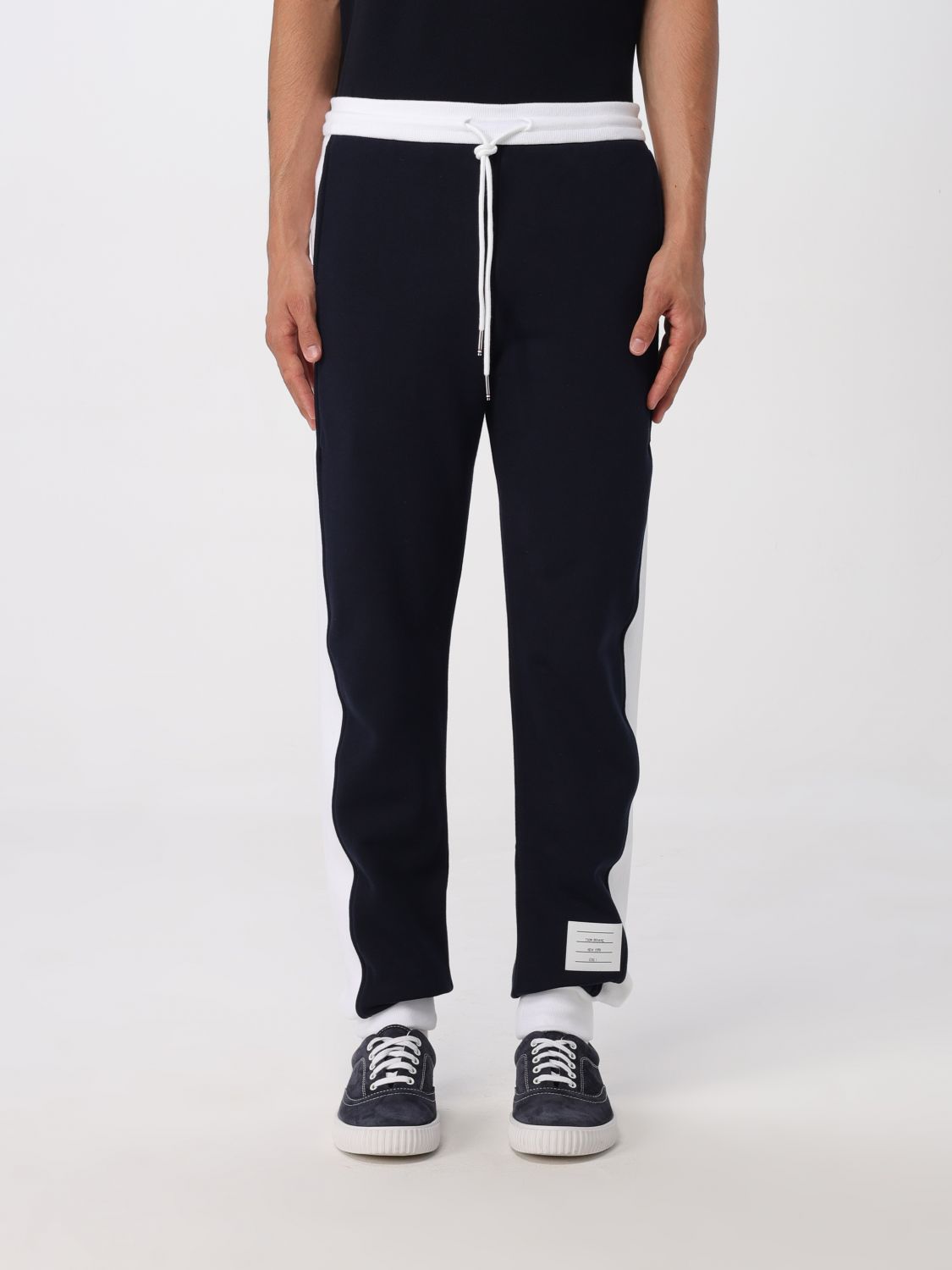 Thom Browne Pants Men Color Navy In Black
