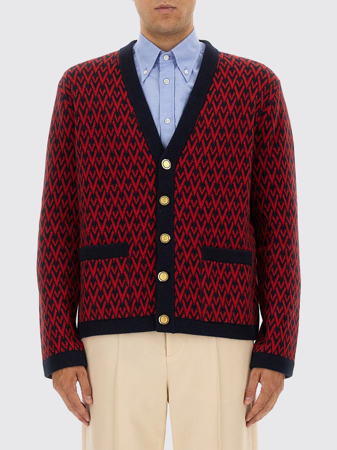 Sweater VALENTINO Men color Red