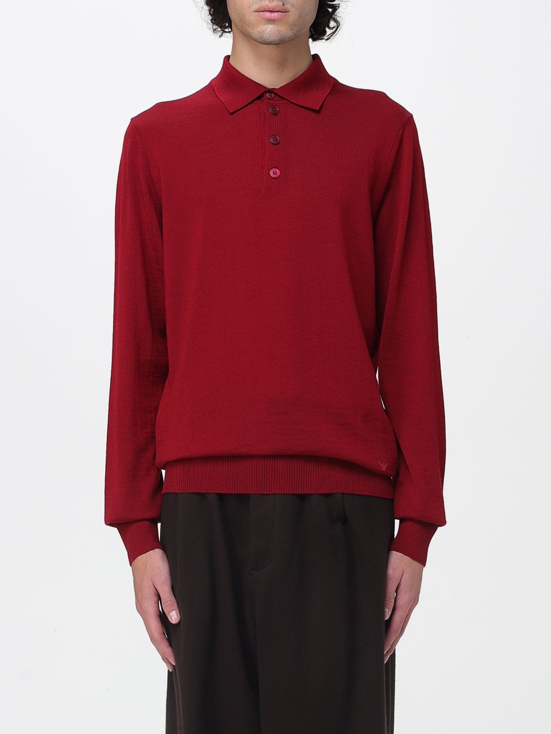 Polo Shirt EMPORIO ARMANI Men color Red