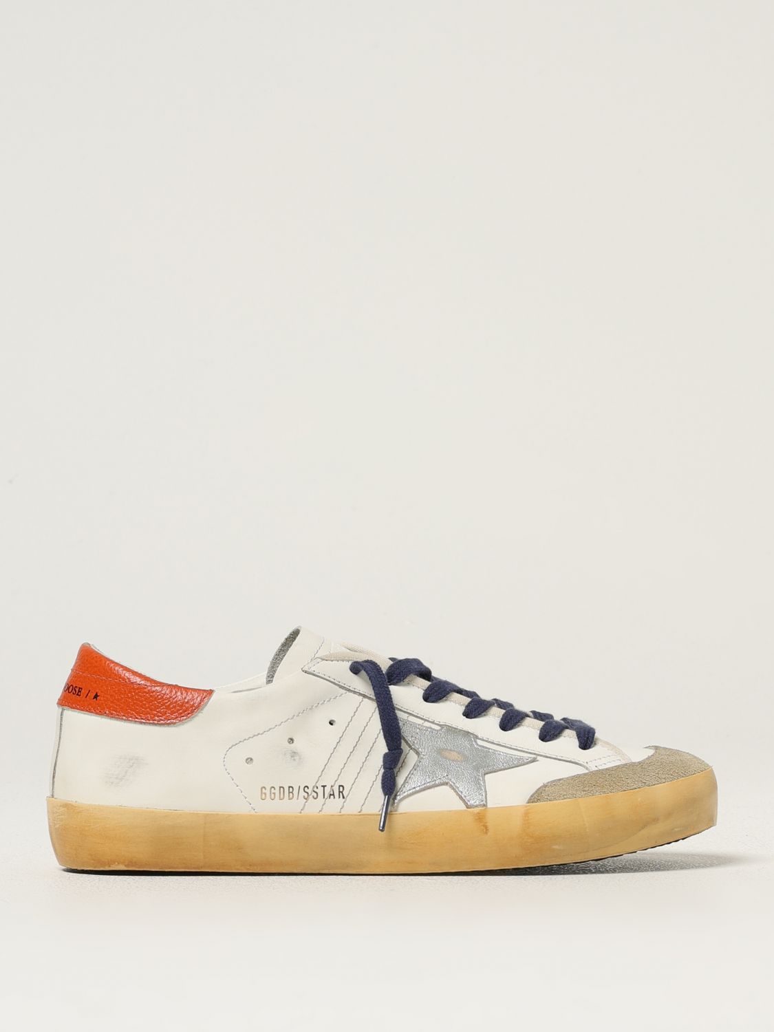 Golden Goose Deluxe Brand Men Super-star Penstar Classic With List Leather Low-top Sneakers In White