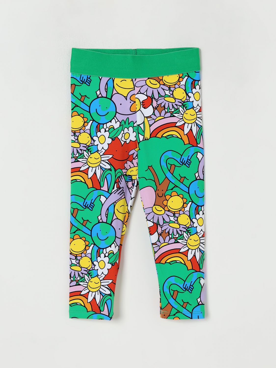 Stella Mccartney Printed Leggings In Green