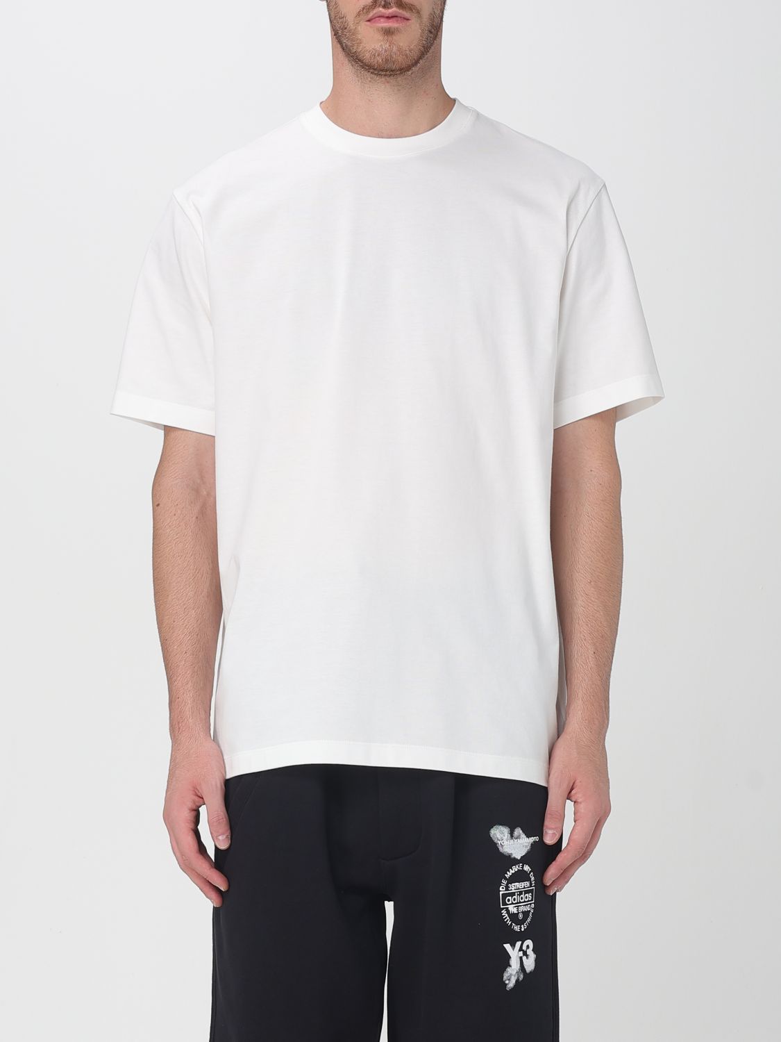 Y-3 Cotton Merch T-shirt In White
